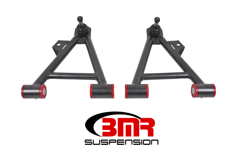 Ford Mustang Control Arms - Lower - BMR Suspension - Non-Adjustable, Tall Ball Joint, Polyurethane Bushings - Black Hammertone - `94-`04 Ford Mustang Control Arms - Lower - BMR Suspension - Non-Adjustable, Tall Ball Joint, Polyurethane Bushings - Black Hammertone - `94-`04